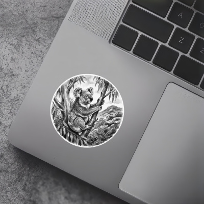 Koala in der Wildnis Aufkleber Bunt - Ansicht 7