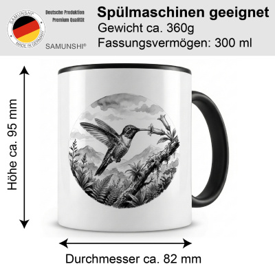 Tasse mit dem Motiv Kolibri in der Wildnis - Ansicht 2