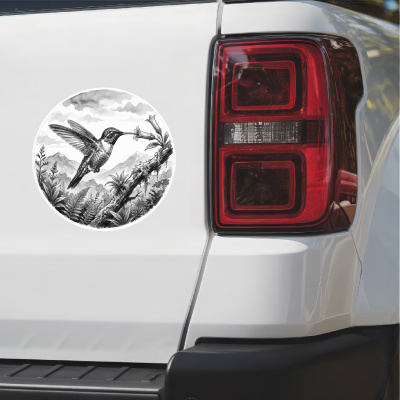 Kolibri in der Wildnis Aufkleber Bunt - Ansicht 2