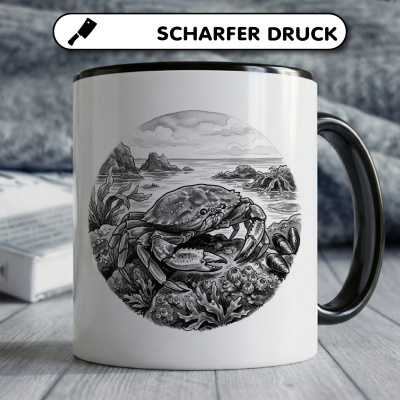 Tasse mit dem Motiv Krabbe in der Wildnis - Ansicht 5