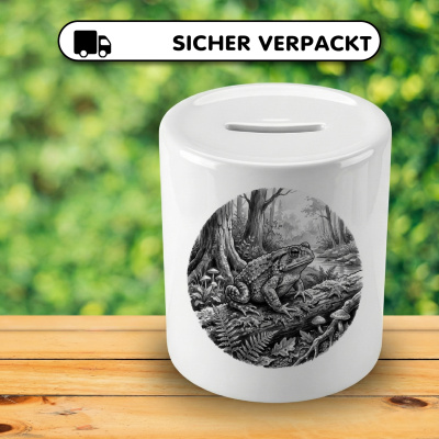 Spardose mit dem Motiv Kr�te in der Wildnis - Ansicht 4