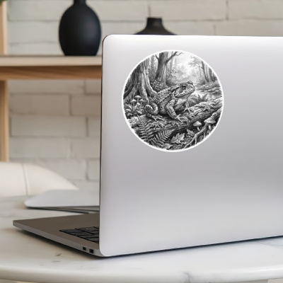 Kr�te in der Wildnis Aufkleber Bunt - Ansicht 5