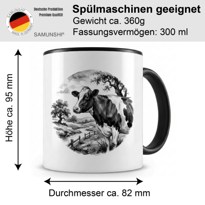 Tasse mit dem Motiv Kuh auf Weide - Ansicht 2