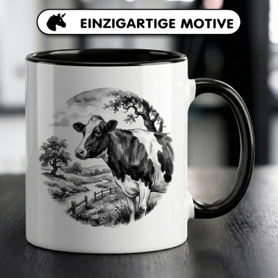Tasse mit dem Motiv Kuh auf Weide - Ansicht 3