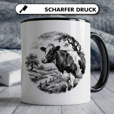Tasse mit dem Motiv Kuh auf Weide - Ansicht 5