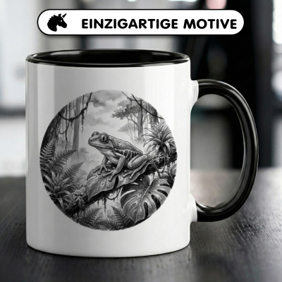 Tasse mit dem Motiv Laubfrosch in der Wildnis - Ansicht 3