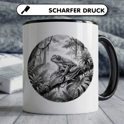 Tasse mit dem Motiv Laubfrosch in der Wildnis - Ansicht 5