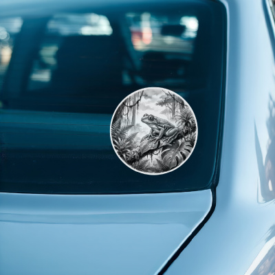 Laubfrosch in der Wildnis Aufkleber Bunt - Ansicht 3