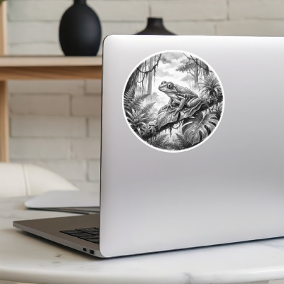 Laubfrosch in der Wildnis Aufkleber Bunt - Ansicht 5