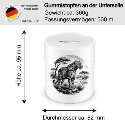 Spardose mit dem Motiv Leopard in der Wildnis - Ansicht 2