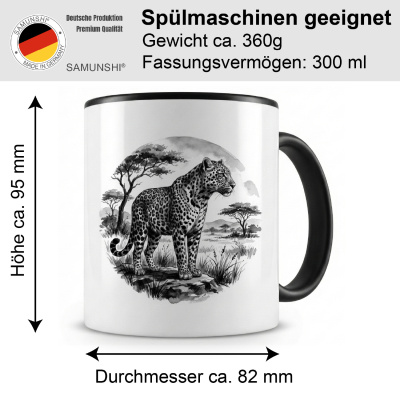 Tasse mit dem Motiv Leopard in der Wildnis - Ansicht 2