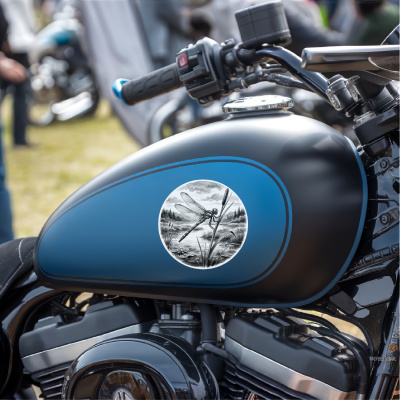 Libelle in der Wildnis Aufkleber Bunt - Ansicht 8