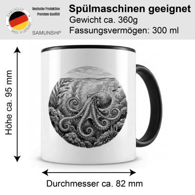 Tasse mit dem Motiv Krake in der Wildnis - Ansicht 2