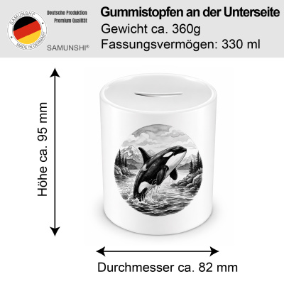 Spardose mit dem Motiv Orca Wal in der Wildnis - Ansicht 2