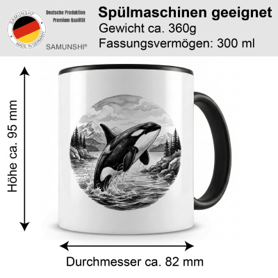 Tasse mit dem Motiv Orca Wal in der Wildnis - Ansicht 2