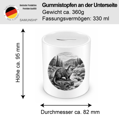Spardose mit dem Motiv Otter in der Wildnis - Ansicht 2