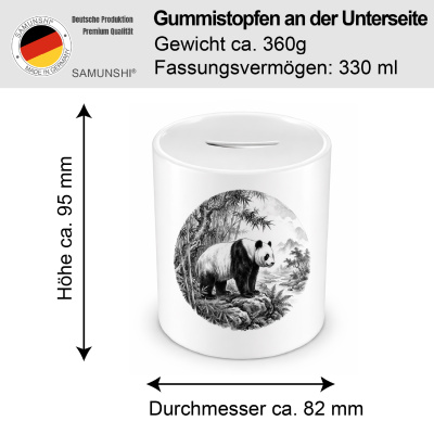 Spardose mit dem Motiv Panda B�r in der Wildnis - Ansicht 2