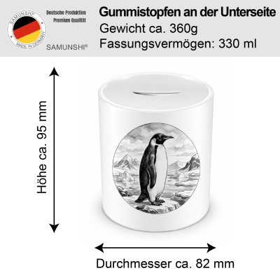 Spardose mit dem Motiv Pinguin in der Wildnis - Ansicht 2