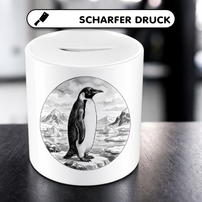 Spardose mit dem Motiv Pinguin in der Wildnis - Ansicht 5