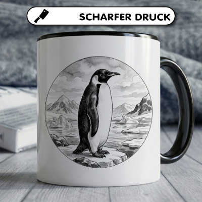 Tasse mit dem Motiv Pinguin in der Wildnis - Ansicht 5
