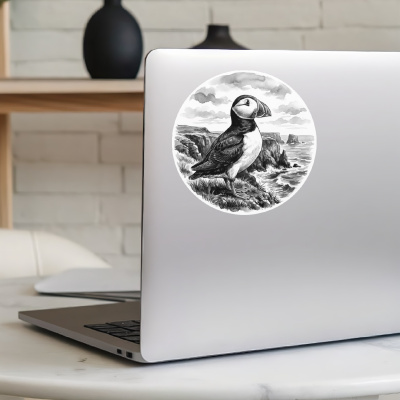 Papageitaucher in der Wildnis Aufkleber Bunt - Ansicht 5