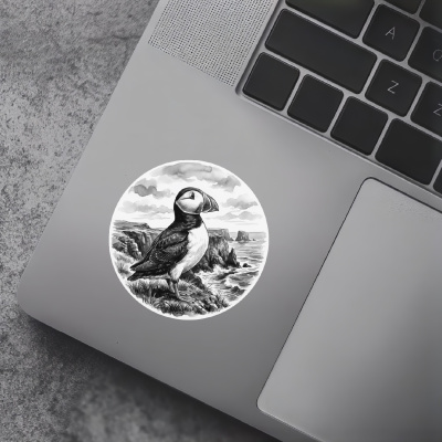 Papageitaucher in der Wildnis Aufkleber Bunt - Ansicht 7