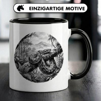 Tasse mit dem Motiv Python in der Wildnis - Ansicht 3