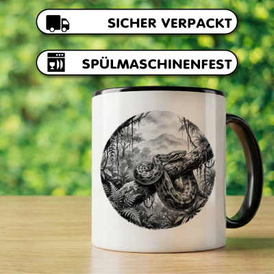 Tasse mit dem Motiv Python in der Wildnis - Ansicht 4