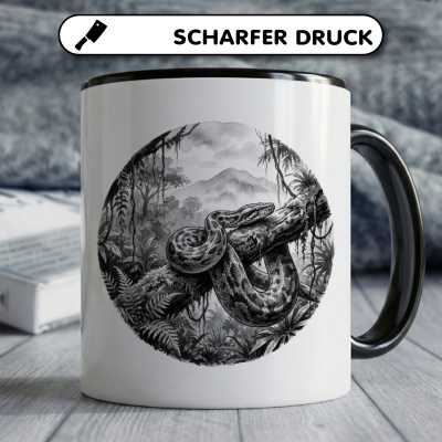 Tasse mit dem Motiv Python in der Wildnis - Ansicht 5