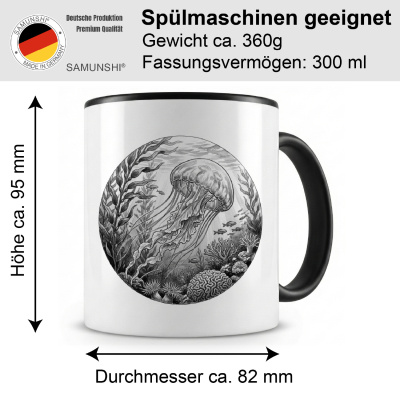 Tasse mit dem Motiv Qualle in der Wildnis - Ansicht 2