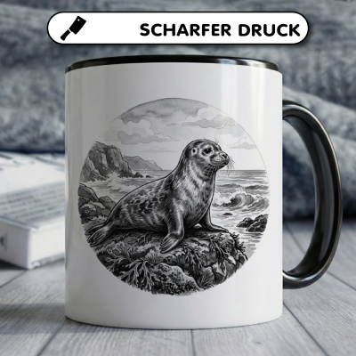 Tasse mit dem Motiv Robbe in der Wildnis - Ansicht 5