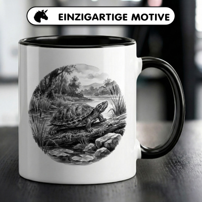 Tasse mit dem Motiv Landschildkr�ten in der Wildnis - Ansicht 3