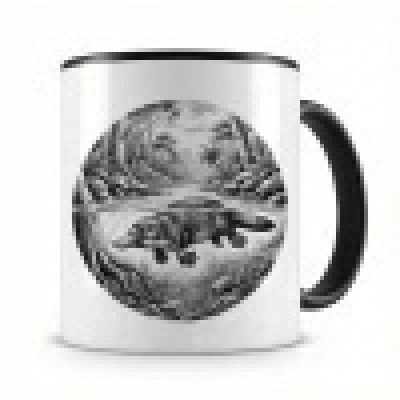 Tasse mit dem Motiv Schnabeltier in der Wildnis