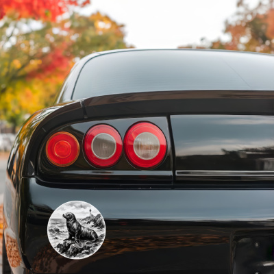 Seehund in der Wildnis Aufkleber Bunt - Ansicht 3