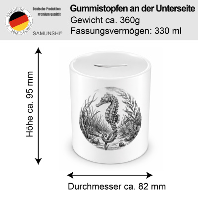 Spardose mit dem Motiv Seepferdchen in der Wildnis - Ansicht 2