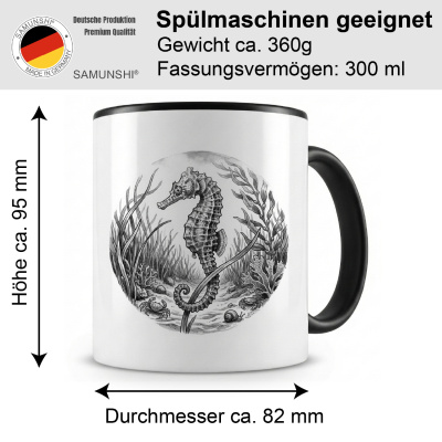 Tasse mit dem Motiv Seepferdchen in der Wildnis - Ansicht 2