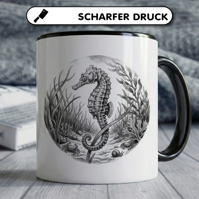 Tasse mit dem Motiv Seepferdchen in der Wildnis - Ansicht 5