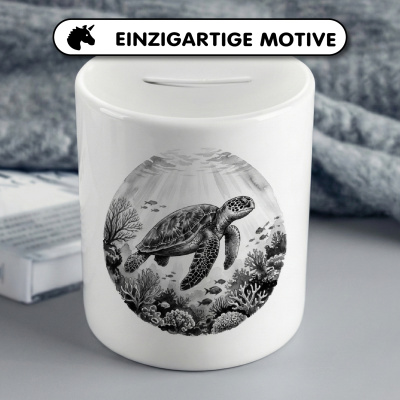 Spardose mit dem Motiv Meeresschildkr�ten in der Wildnis - Ansicht 3