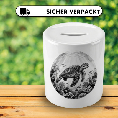 Spardose mit dem Motiv Meeresschildkr�ten in der Wildnis - Ansicht 4