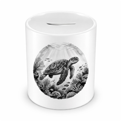 Spardose mit dem Motiv Meeresschildkr�ten in der Wildnis