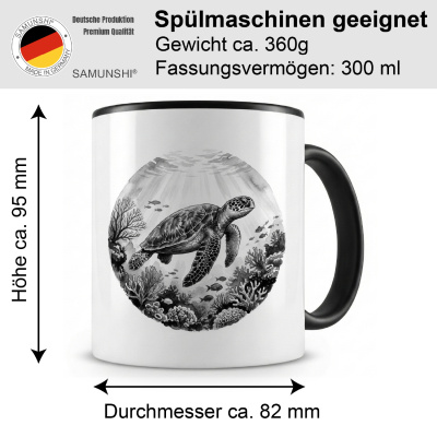 Tasse mit dem Motiv Meeresschildkr�ten in der Wildnis - Ansicht 2