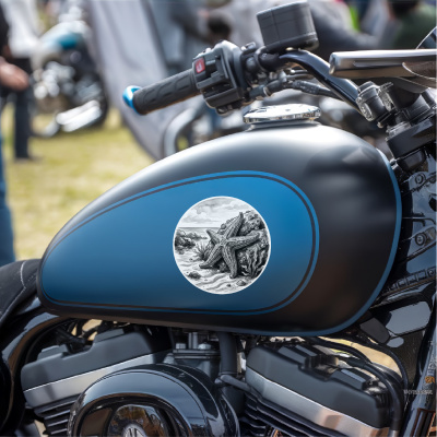 Seestern in der Wildnis Aufkleber Bunt - Ansicht 8