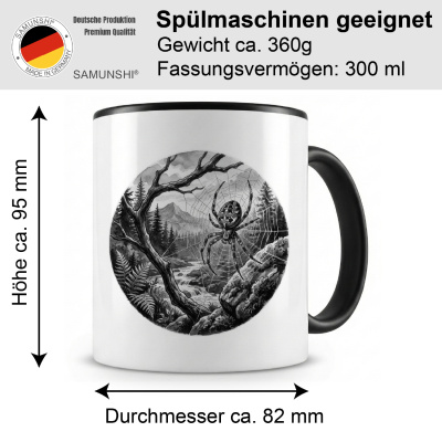 Tasse mit dem Motiv Kreuzspinne in der Wildnis - Ansicht 2