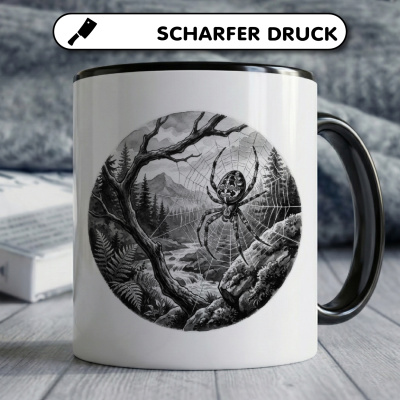 Tasse mit dem Motiv Kreuzspinne in der Wildnis - Ansicht 5