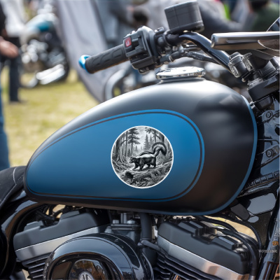 Stinktier in der Wildnis Aufkleber Bunt - Ansicht 8