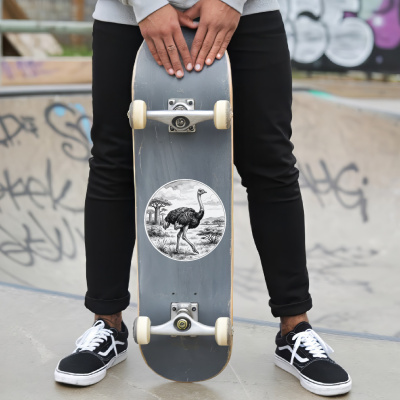 Strau� in der Wildnis Aufkleber Bunt - Ansicht 6