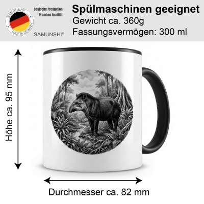 Tasse mit dem Motiv Tapir in der Wildnis - Ansicht 2