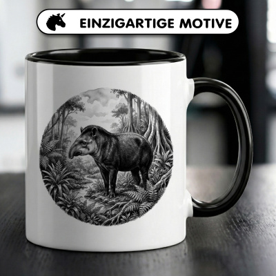 Tasse mit dem Motiv Tapir in der Wildnis - Ansicht 3