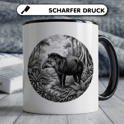 Tasse mit dem Motiv Tapir in der Wildnis - Ansicht 5