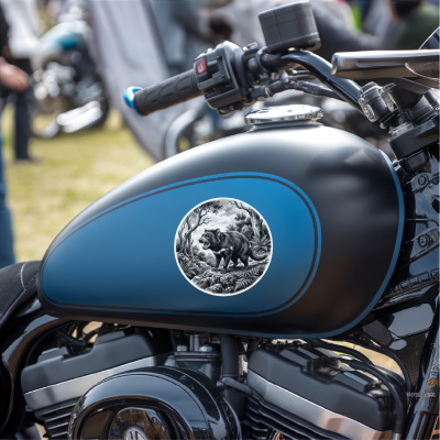 Tasmanischer Teufel in der Wildnis Aufkleber Bunt - Ansicht 8